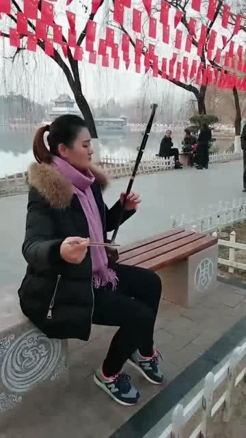 拉二胡的视频